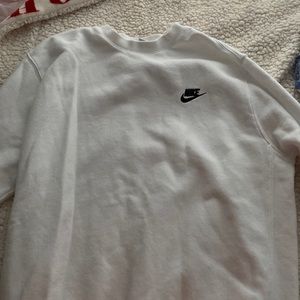 nike white mens crewneck medium